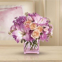 birthday pink possibly flowers flower lilies usa bouquet delivery arrangement happy fresh purple canada lily 1st order 1stinflowers teleflora las