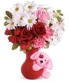 Teleflora's Send a Hug Puppy Love Bouquet