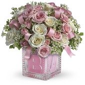 Baby's First Block by Teleflora - Pink