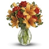 Fiery Lily and Rose