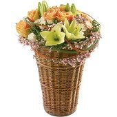 "Glowing" Arrangement in the Basket