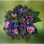 Elegant Bouquet of Pink and Purple