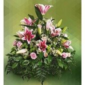 Sympathy Arrangement of Lilies