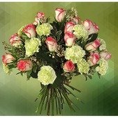 Unarranged of Carnations and Roses