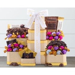 Godiva Milk, Dark And White Chocolate Tower