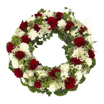 Elegant funeral wreath