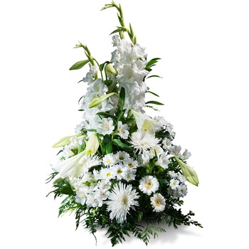 Vertical Bouquet in white shades