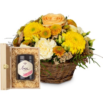 Bright Surprise with Delicate Flowers with Swiss blossom honey