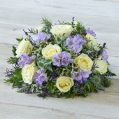 LARGE LILAC FREESIA AND ROSE POSY